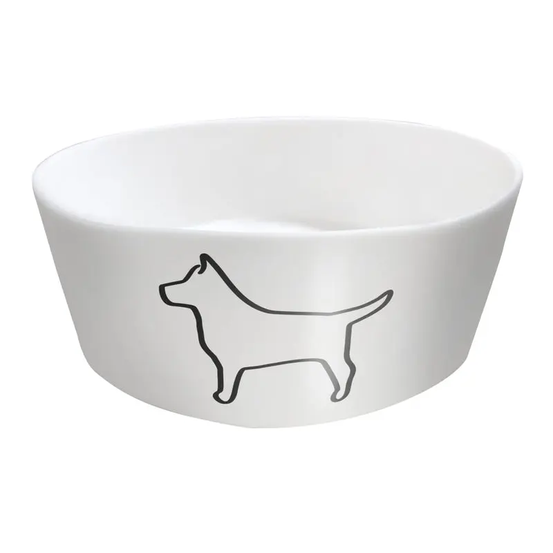 Bubimex Comedero de bambú Blanco 18 cm
