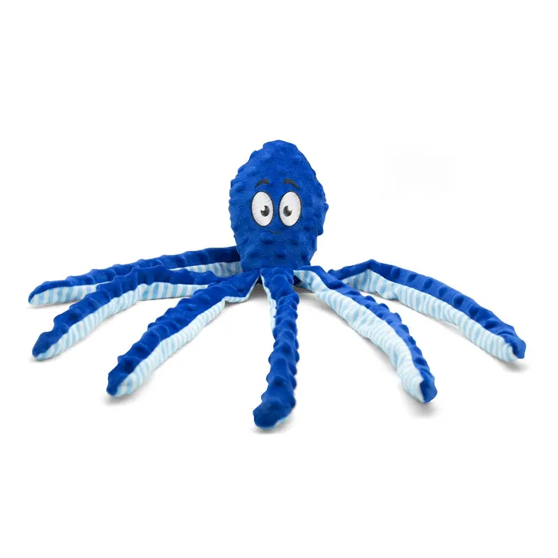 Bubimex Pulpo de peluche con sonajero Azul 45 cm