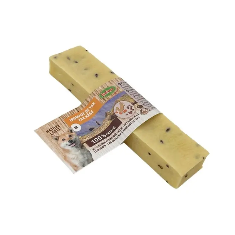 Bubimex Queso Yak de cúrcuma y lino