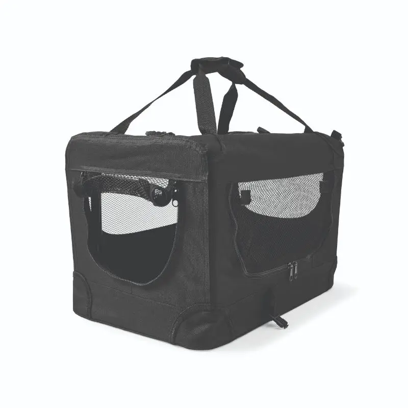 Bubimex Transportín plegable con estructura metálica negro