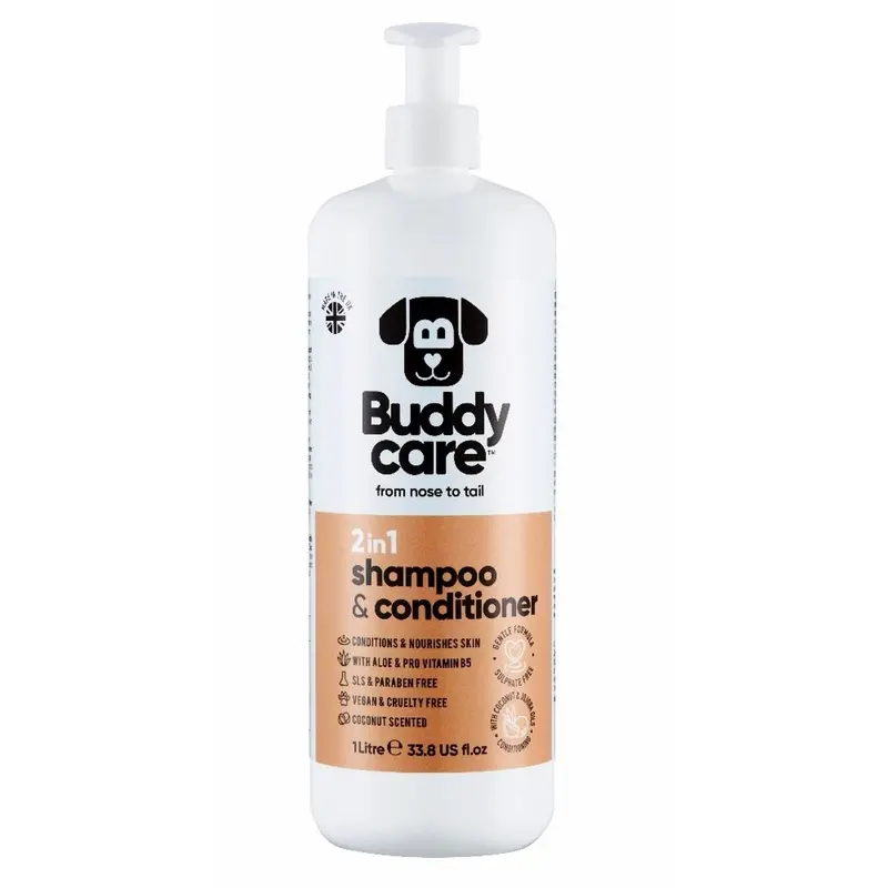 Buddy Care 2In1 Shampoo/Conditioner Coconut (500 Ml)