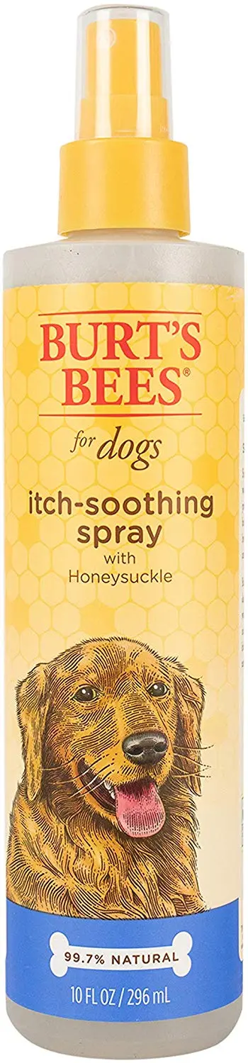 Burt's Bees For Dogs Natural Itch Soothing Spray con madreselva | Perro y cachorro Anti-Itch Spray, 10 onzas