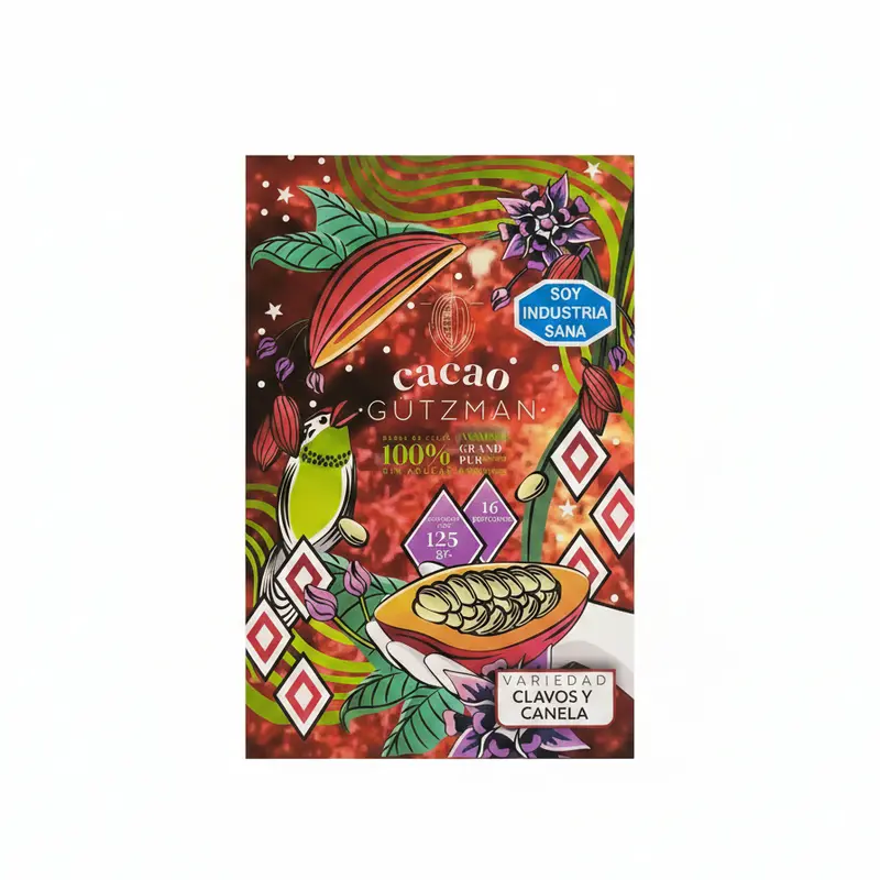 Cacao gutzman 100% clavosycanela x125g