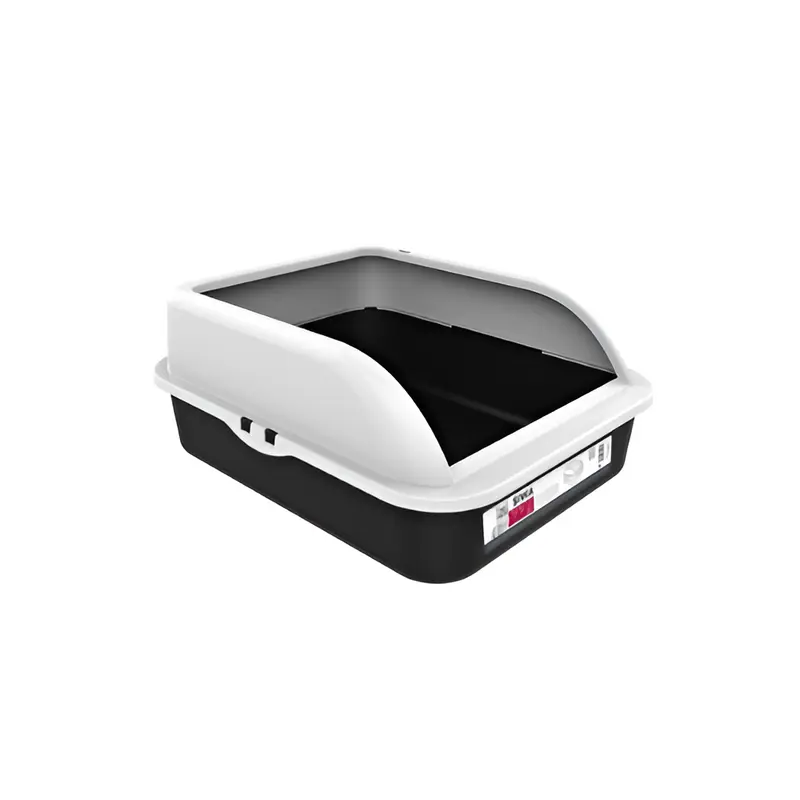 Caja Higiénica Para Gato Blanca/Chocolate