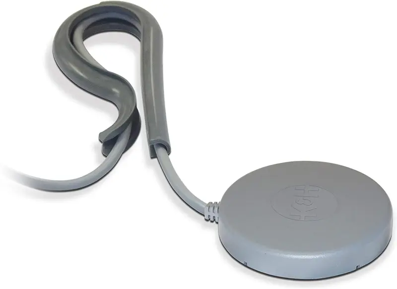 Calentador de cubeta de K & H Pet Products con clip para el cable, Gris
