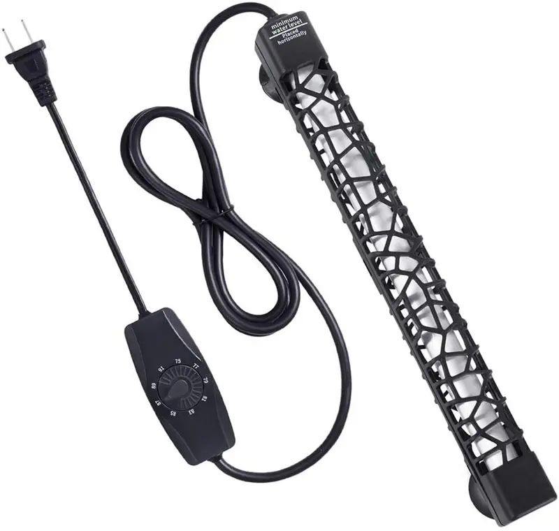 Calentador sumergible para acuario, calentador de tanque de pescado ajustable compacto fiable Betta, resistente al calor, con controlador de temperatura externo, 100 W/300 W, 10-60 galones
