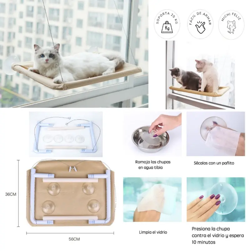 Cama Colgante De Gato Para Ventana