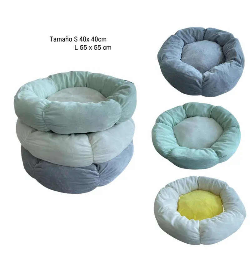 Cama Para Mascotas Flor Sencilla 55x55