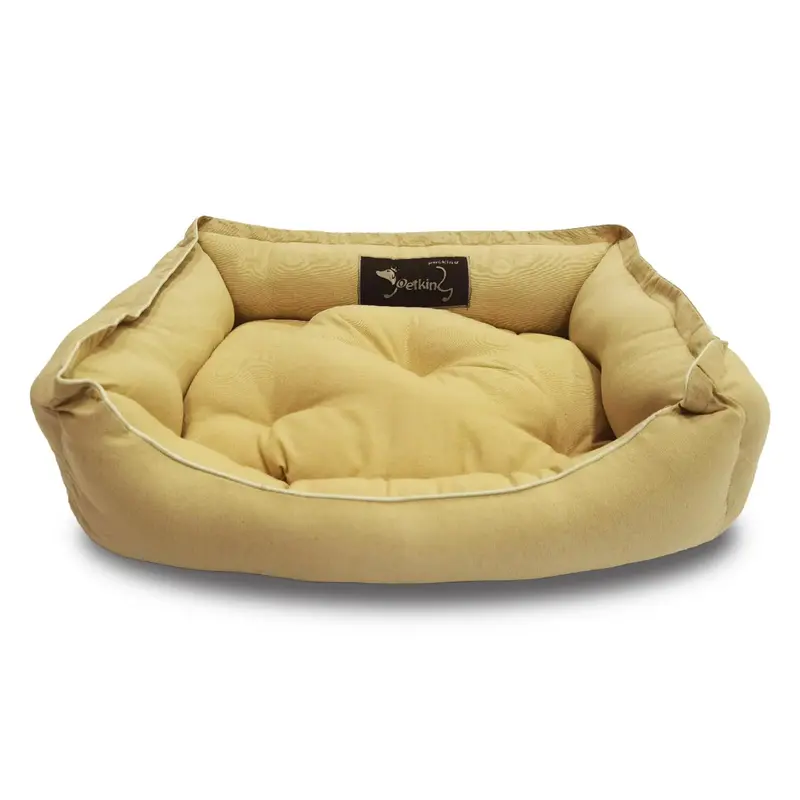 Cama para Perros de Loneta, Amarillo