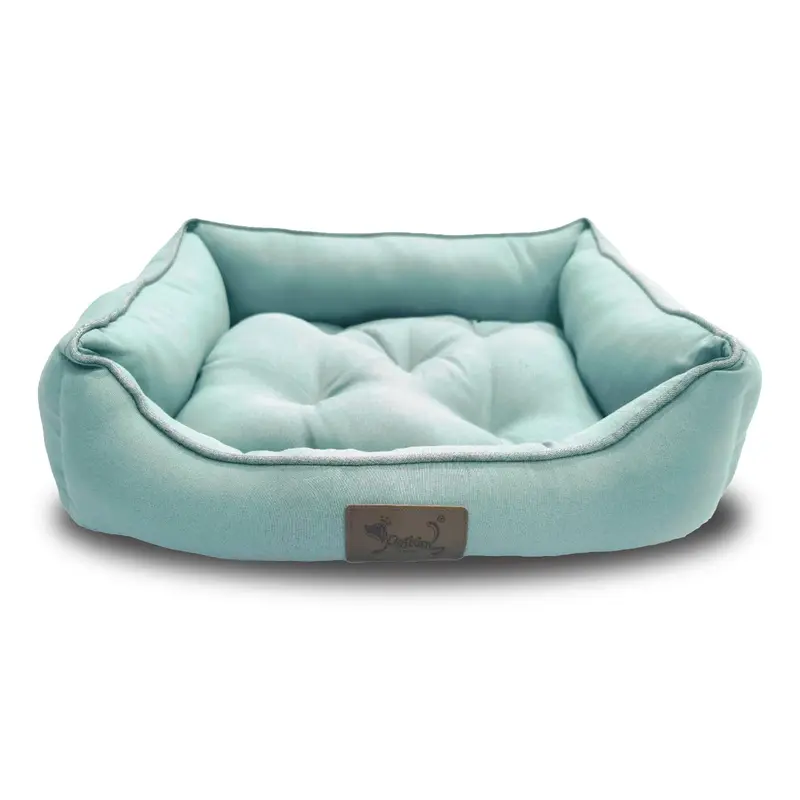 Cama para Perros de Loneta, Turquesa