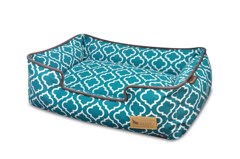 Cama Para Perros Moroccan Lounge Bed Azul Turquesa de Pet P.L.A.Y.