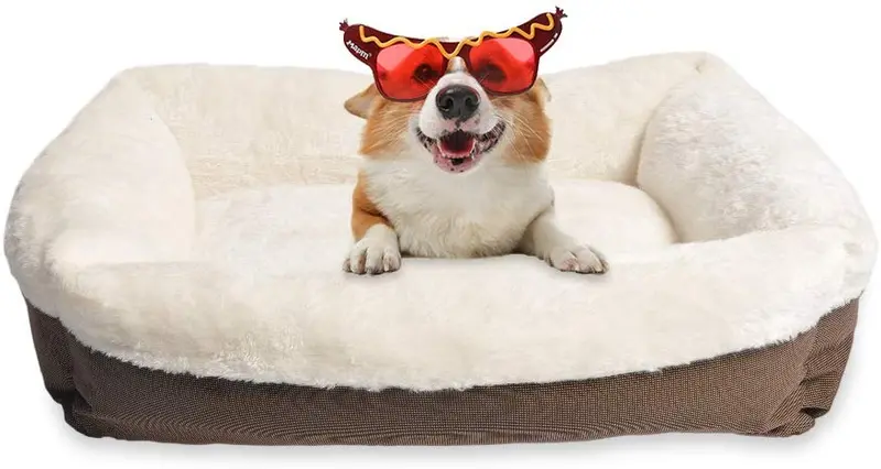 Cama rectangular para mascotas de Long Rich, para todas las estaciones