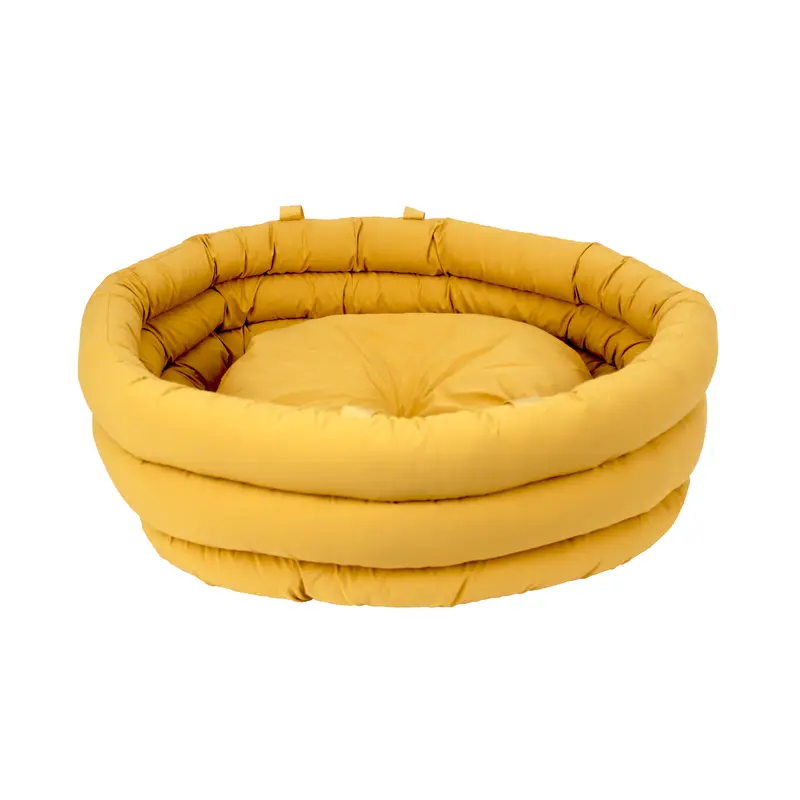 Cama Redonda Mostaza
