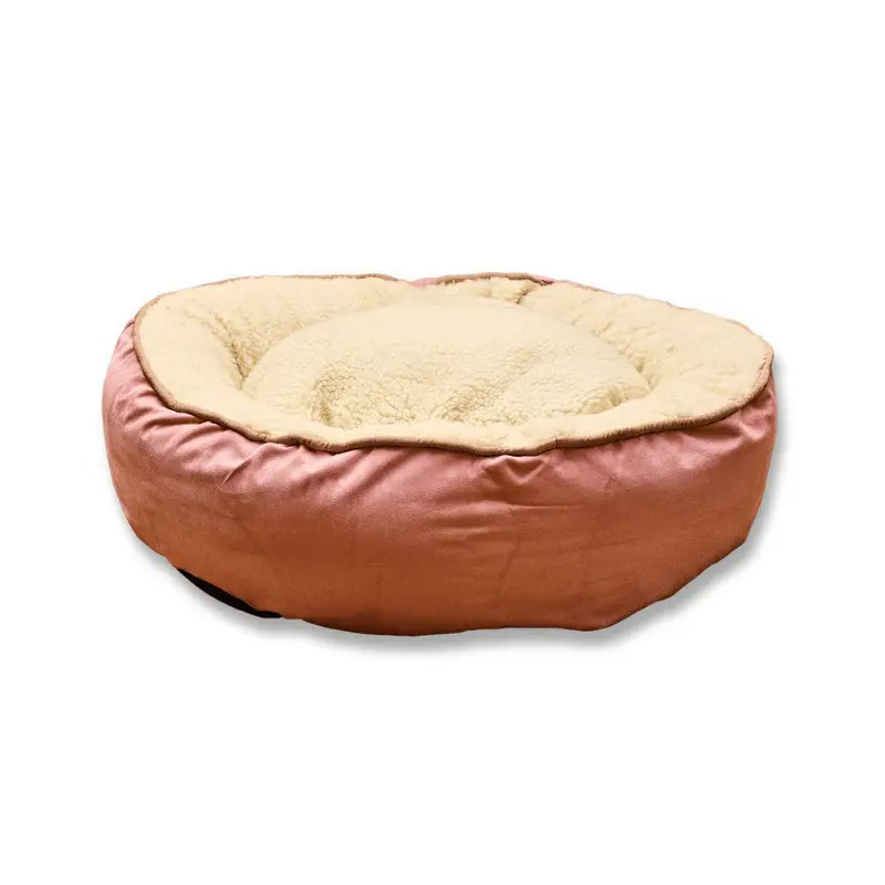 Cama Redonda Ovejero Rosada Kanu Pet para Perro
