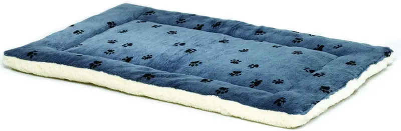 Cama reversible para mascota, diseño en lana para perro o gato