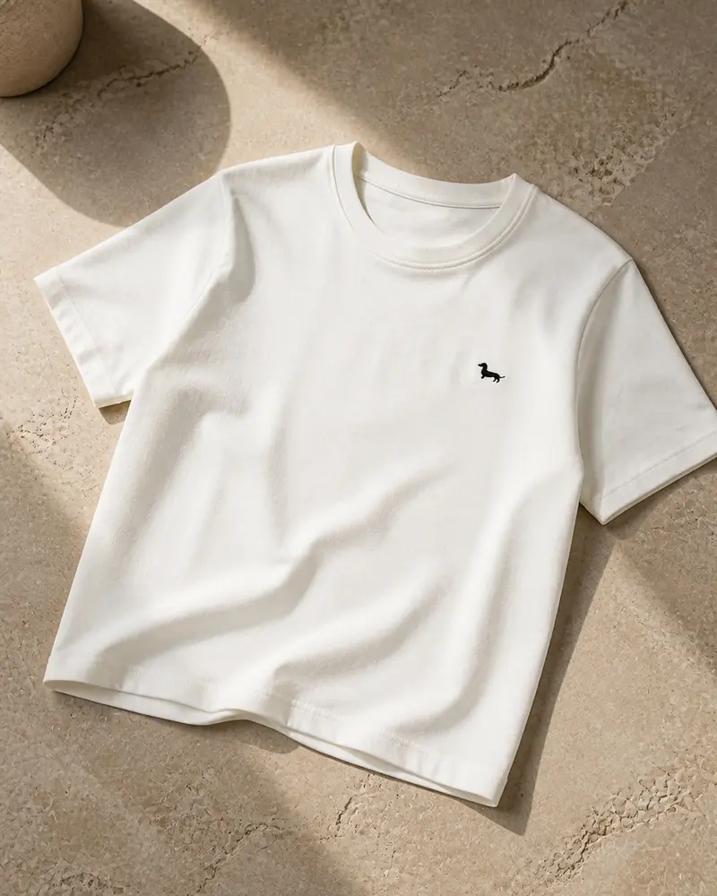 Camiseta mujer Boxy Fit bordada Romeo &Co