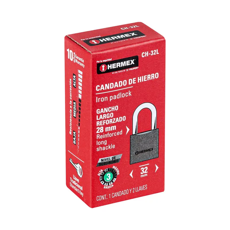 Candado de Hierro 43801 HERMEX