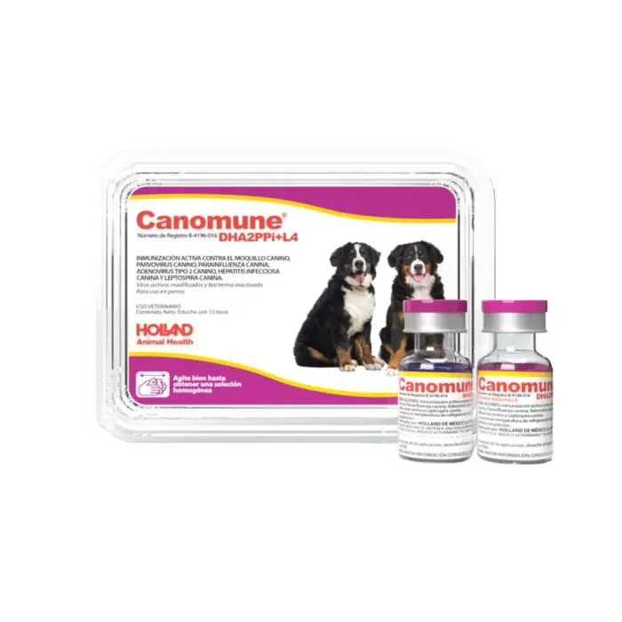 Canomune DHA2PPI L4 ( VACUNA SEXTUPLE ) 1 DOSIS INDIVIDUAL REQUIERE TRANSPORTARSE EN FRÍO LLAME PARA COTIZAR ENVÍO