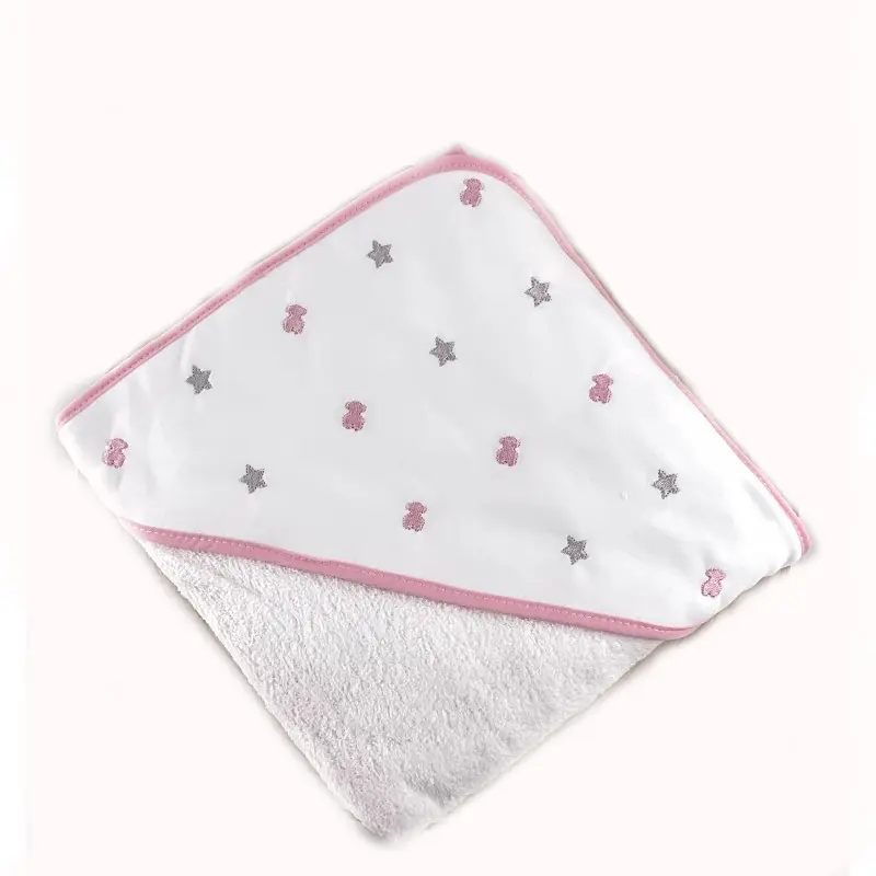 Capa de Baño Osito Estrella Rosa