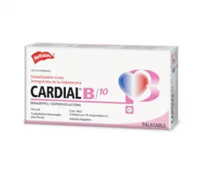 Cardial B Para Perro 10Mg 20 Tabletas