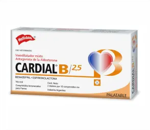 Cardial B Para Perro 2,5Mg 20 Tabletas