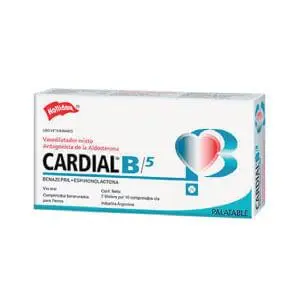 Cardial B Para Perro 5 Mg 20 Tabletas