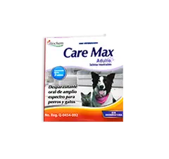Care Max Adulto 2 Tabletas Masticables Sin Ivermectina