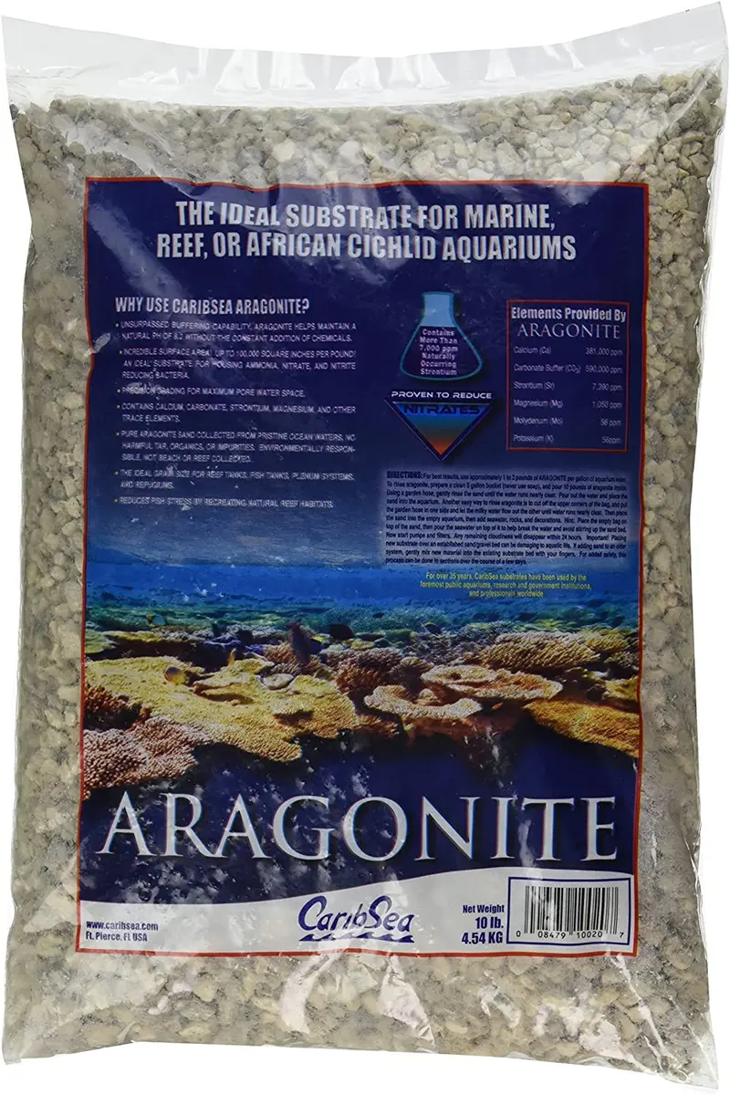 Carib Sea ACS00110 Coral triturado para acuario, 10 libras, 1