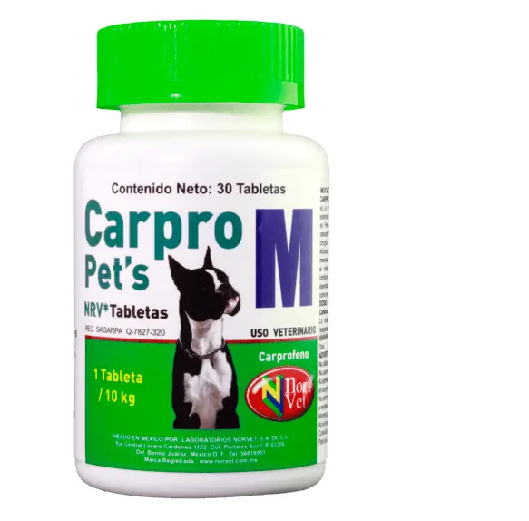 Carpro Pets M NRV 30 tabletas ( Carprofeno )