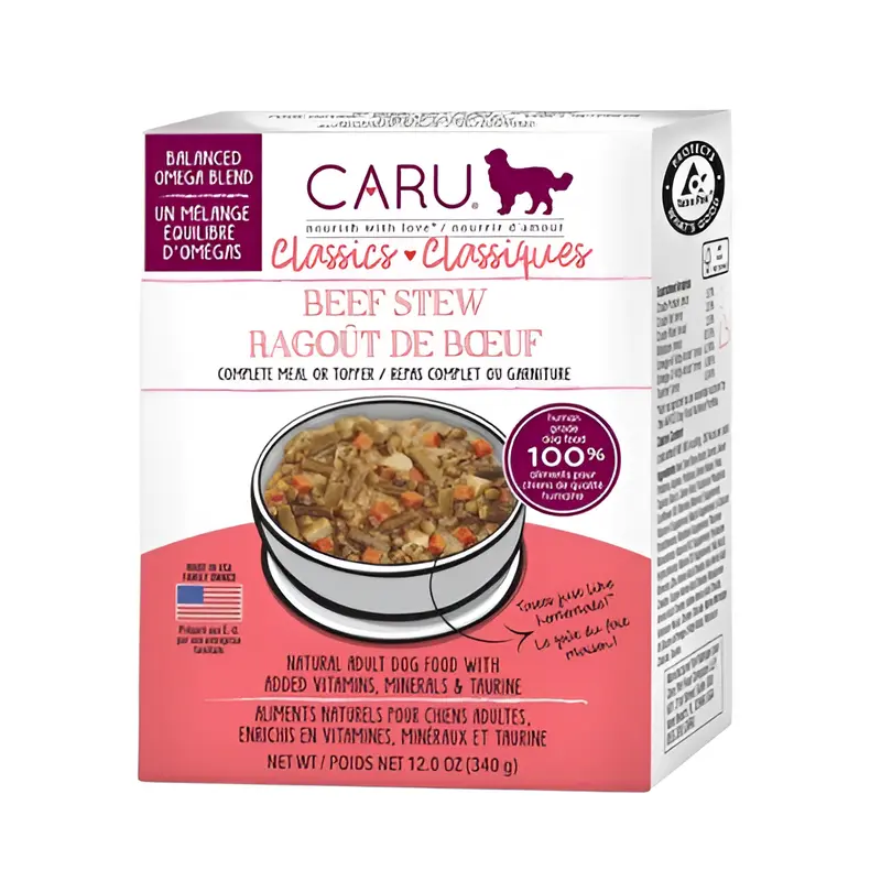 Caru Estofado de Ternera Para Perro Clásico 12oz
