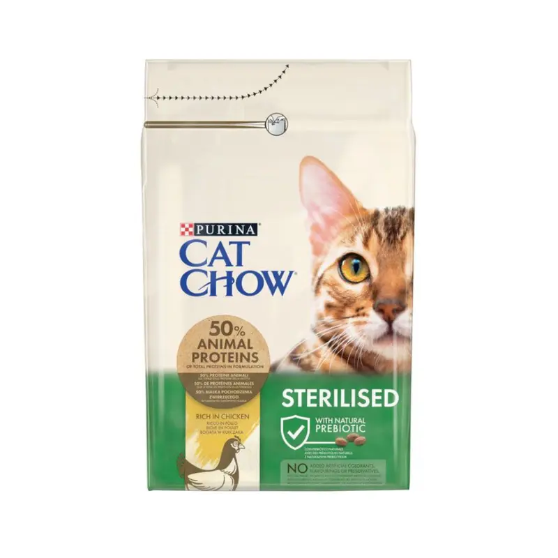 CAT CHOW ESTERILIZADO POLLO 3KG
