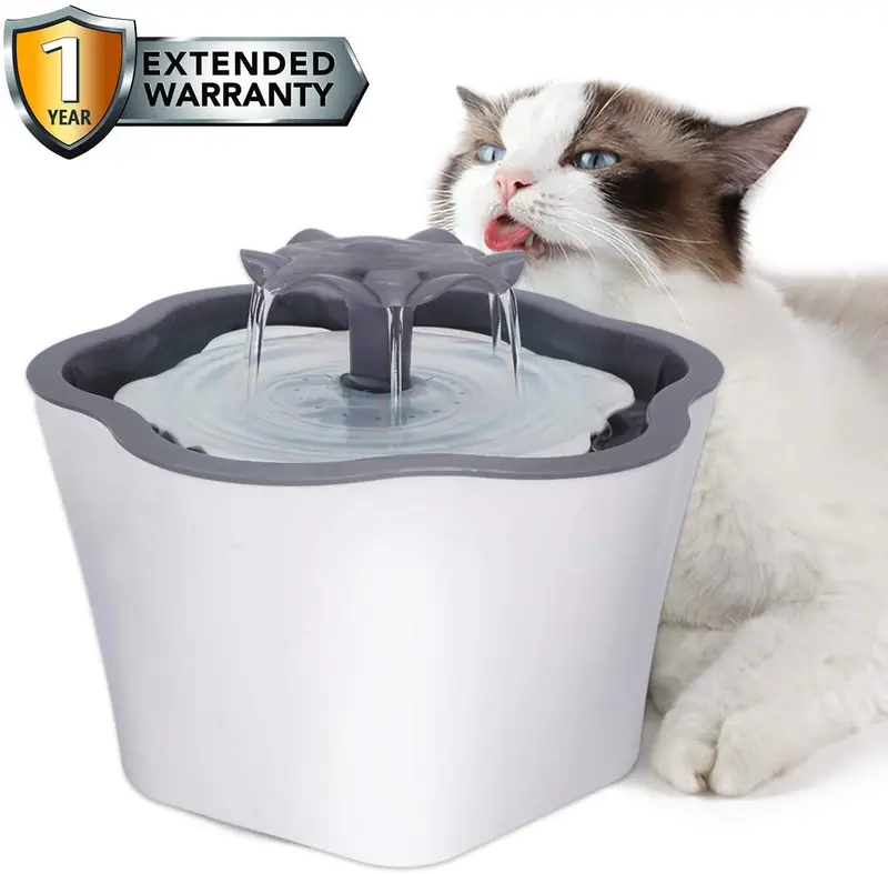 Cat Water Fountain 67oz Intelligent Power Off Automatic Pet Drinking Water Dispenser for Cats Dogs Small Animals, Filter Includes