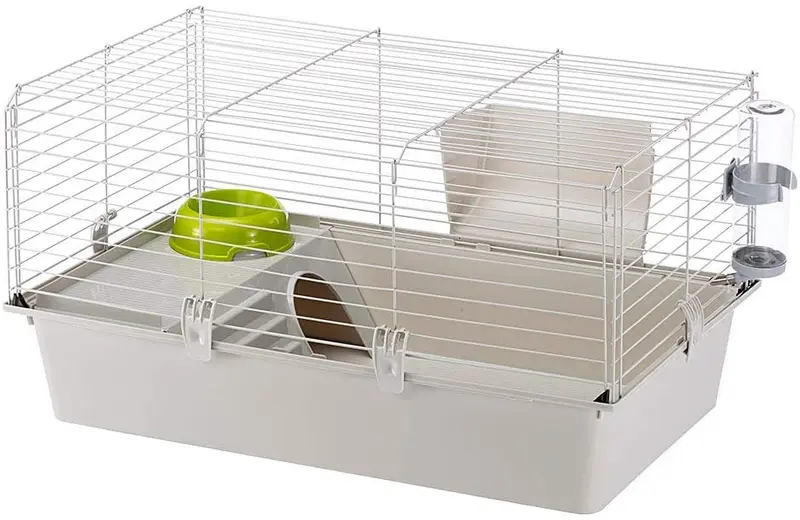 Cavie Guinea Pig Cage & Rabbit Cage | Pet Cage Includes Free Water Bottle, Hay Feeder, Hide-Out & Food Bowl