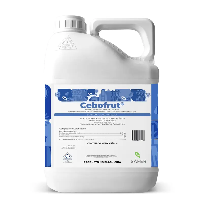 Cebofrut x 4 Lt Control Efectivo Mosca Fruta En Mangos