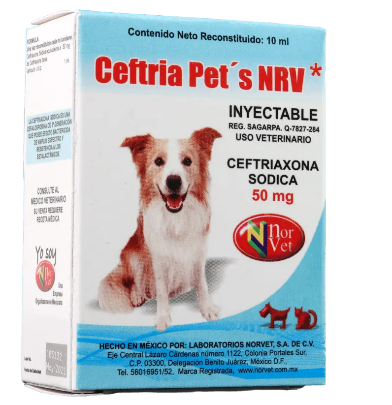 Ceftria Pets NRV 50 mg 10 ml (Ceftriaxona)