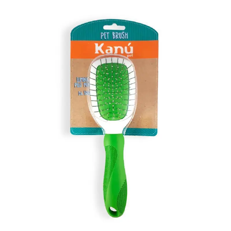 Cepillo Cerdas Metalicas para Pelo Largo Kanu Pet para Perro