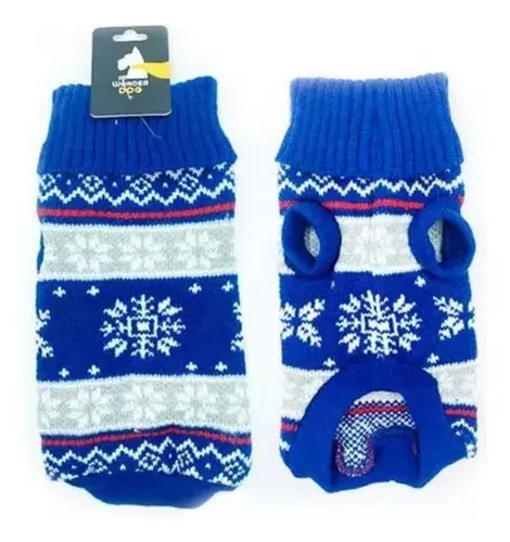 Chaleco Azul Copos de Nieve XS