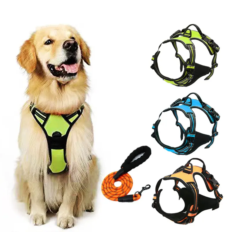 Chaleco reflectante antitirones para perros