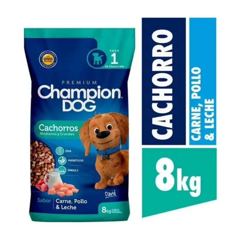 Champion Dog Cachorro Mediano Carne y Pollo 8kg