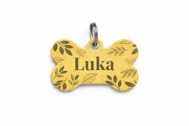 Chapa de Identificación para perro Colección ECO Green