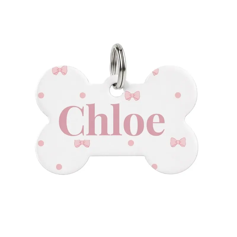 Chapa de Identificación para perro personalizada Candy Cotton