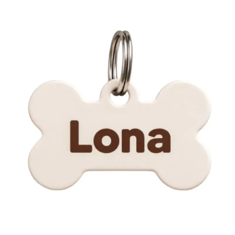 Chapa Identificativa Personalizable fondo liso para perro | SIENNA