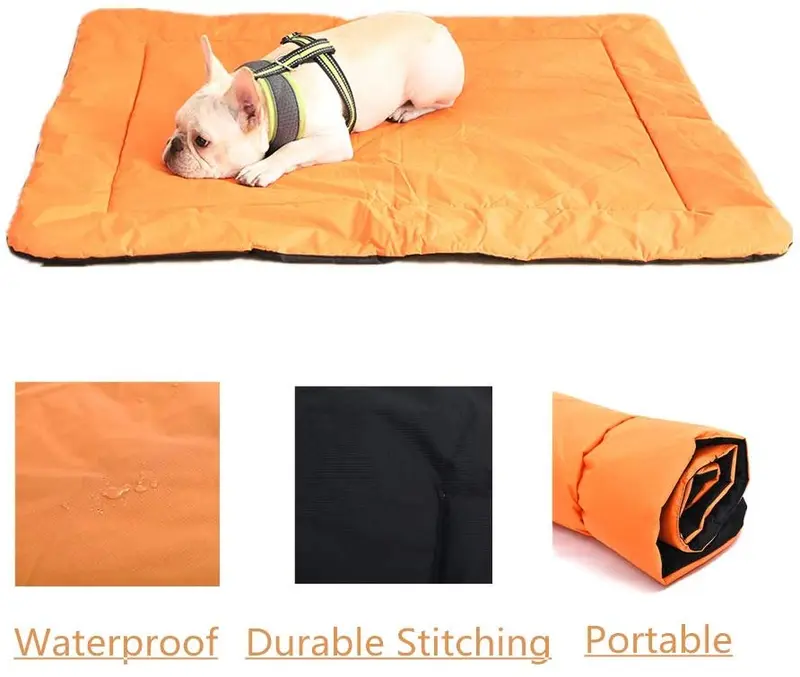 Cheerhunting - Alfombrilla impermeable para perro para camping, cama para mascotas, grande, para coche, camping, playa, exterior, uso múltiple, color verde