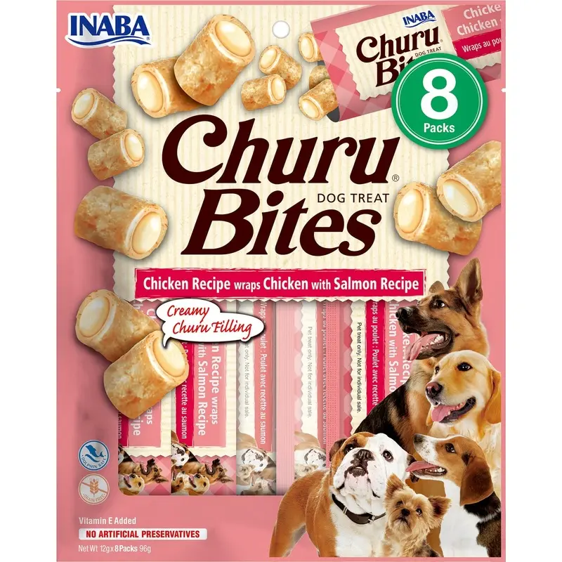 Churu Bites Receta de pollo con salmón en Envoltura de p