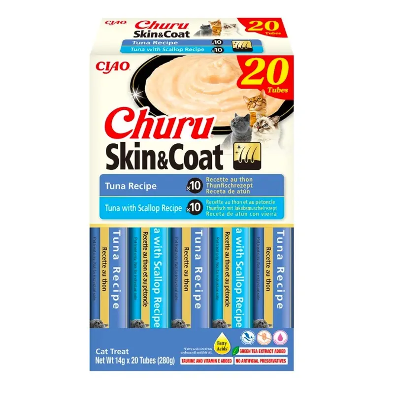 Churu Gato Skin&coat Multipack Atún 20x14gr