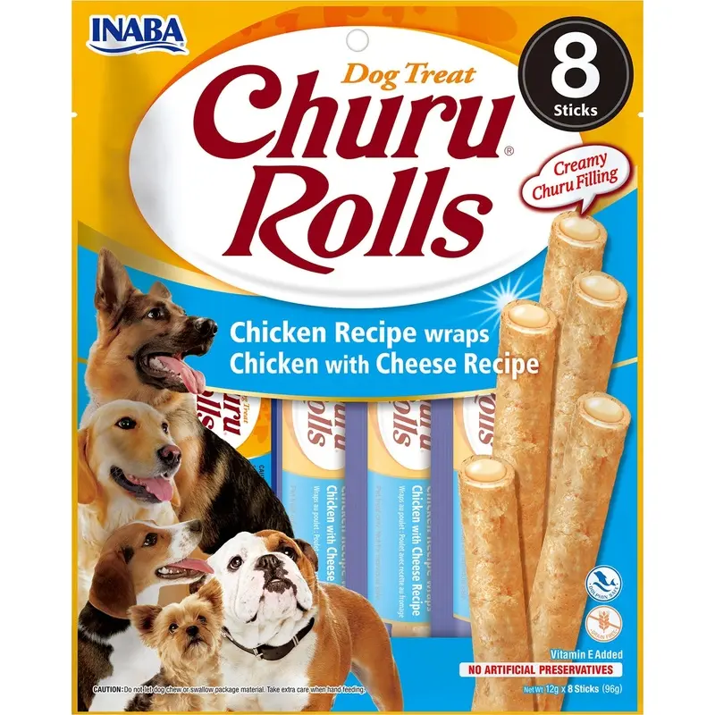 Churu Rolls Receta de pollo con queso en Envoltura de po