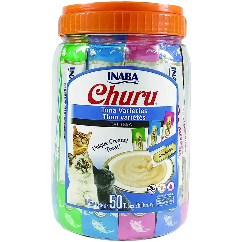 Churu Variedades de puré de atún 50x14gr