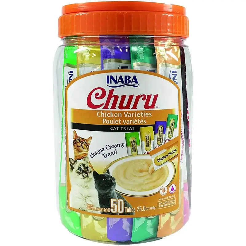 Churu Variedades de puré de pollo 50x14gr