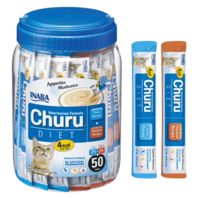 Churu Variedades Vet Diet de atún y pollo 50x14gr