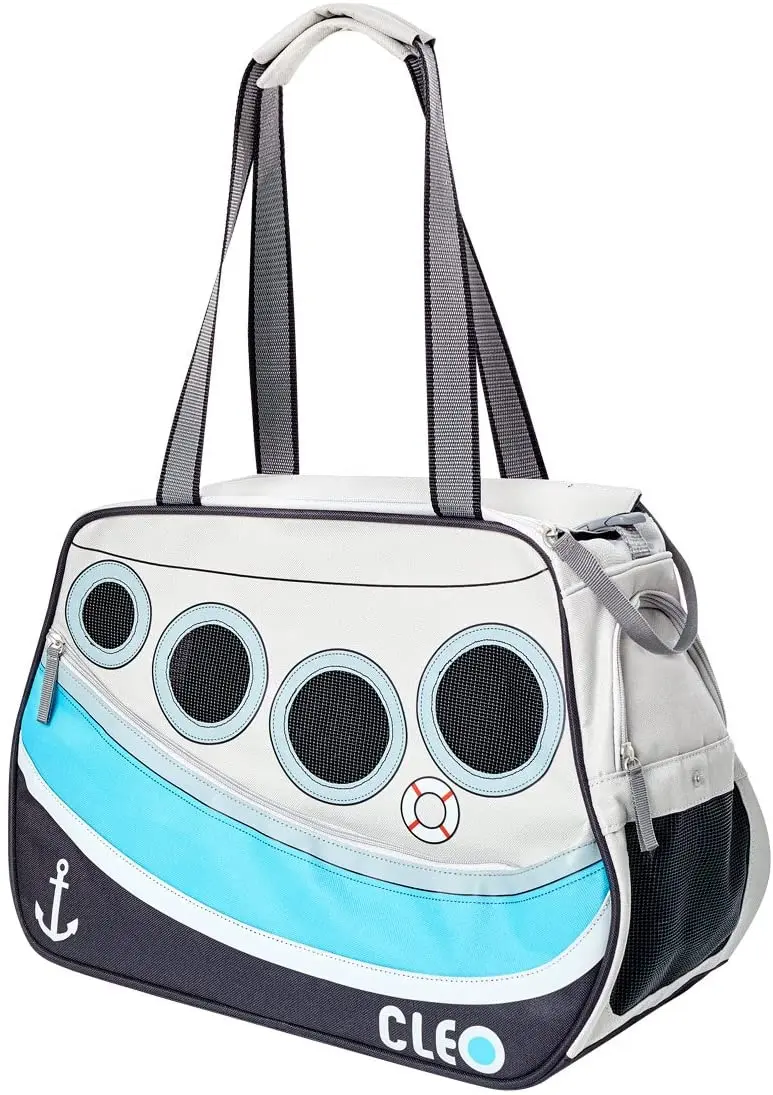 Cleo by teafco petoboat Airline Aprobado (19" Medium) Pet Carrier – Ocean Blue/Gray